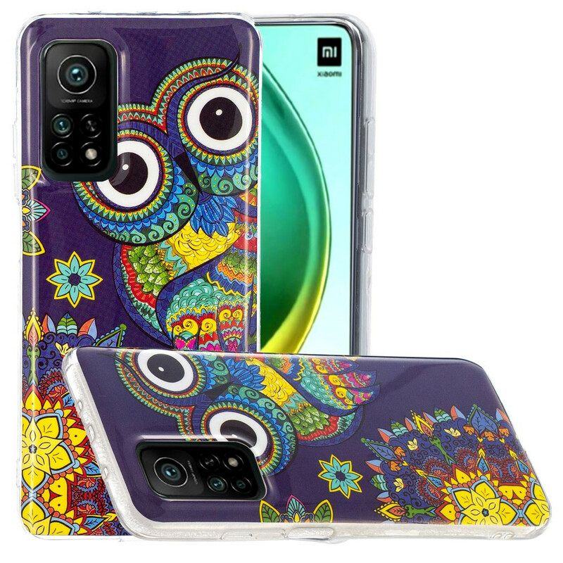 Kuori Xiaomi Mi 10T / 10T Pro Owl Fluoresoiva Mandala