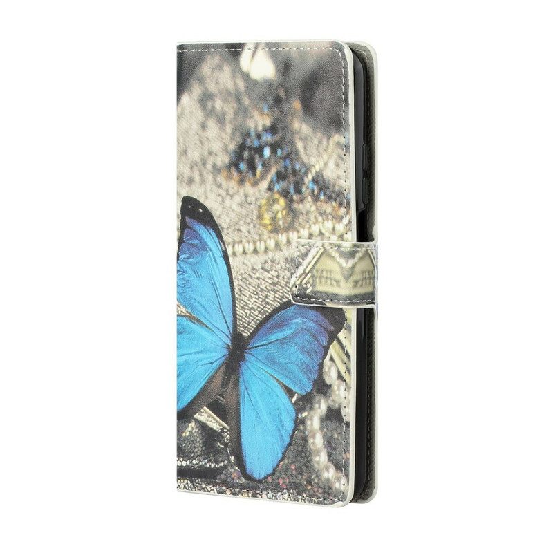 Nahkakotelo Xiaomi Mi 10T / 10T Pro Blue Butterfly