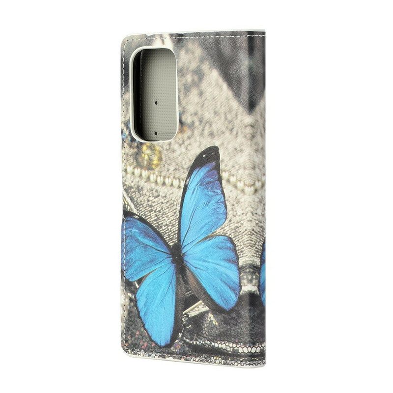 Nahkakotelo Xiaomi Mi 10T / 10T Pro Blue Butterfly