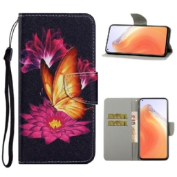 Nahkakotelo Xiaomi Mi 10T / 10T Pro Butterfly Ja Lotus