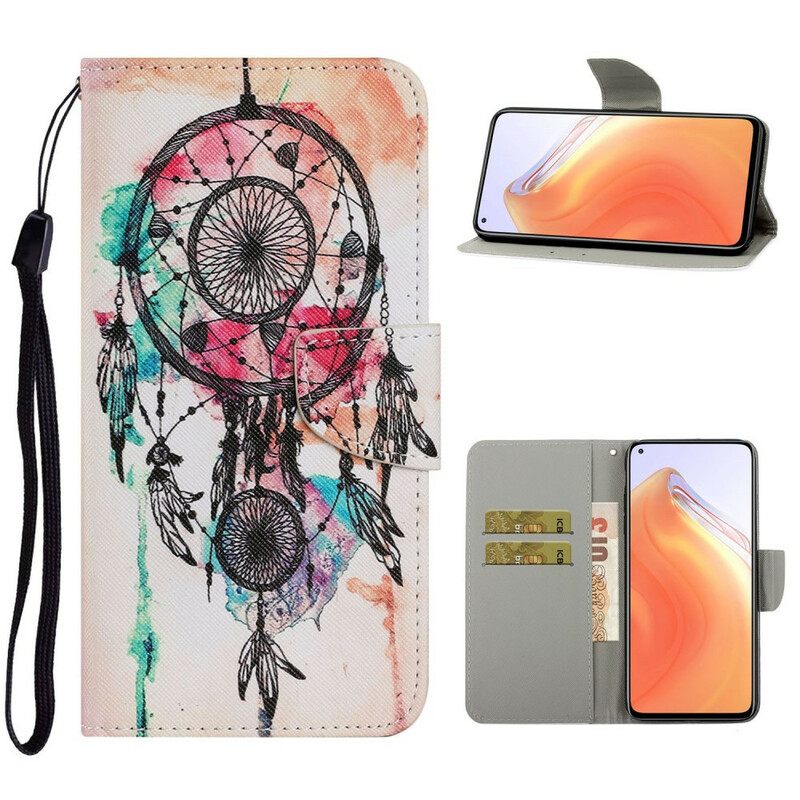 Nahkakotelo Xiaomi Mi 10T / 10T Pro Dream Catcher Vesiväri