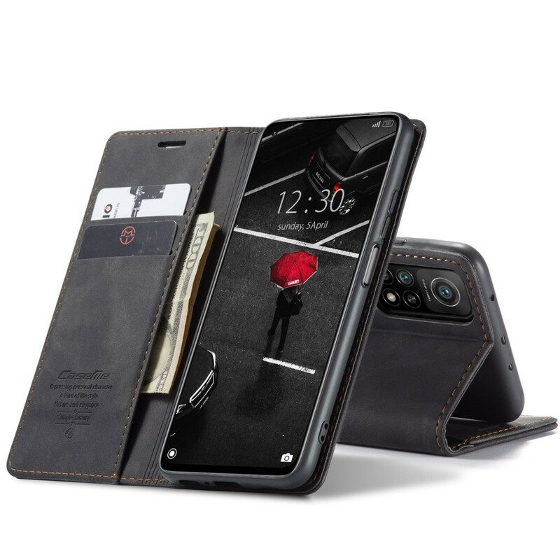 Puhelinkuoret Xiaomi Mi 10T / 10T Pro Kotelot Flip Caseme Keinonahka