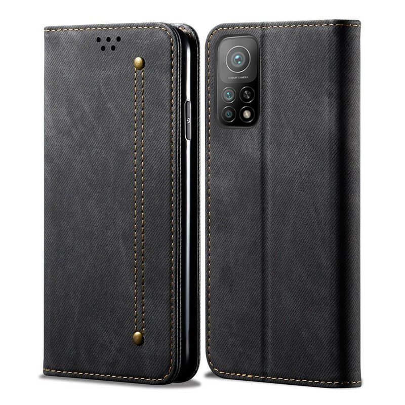 Puhelinkuoret Xiaomi Mi 10T / 10T Pro Kotelot Flip Denim Kangas