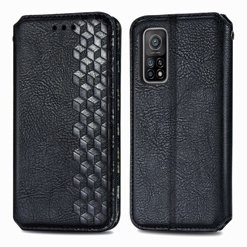 Puhelinkuoret Xiaomi Mi 10T / 10T Pro Kotelot Flip Diamond Texture Leather Effect