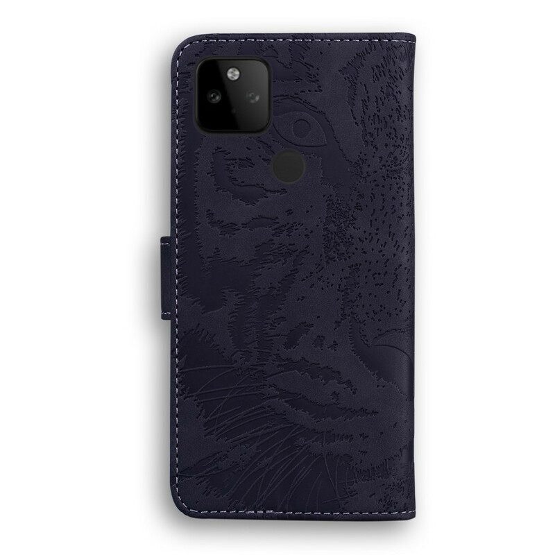 Kotelot Google Pixel 5A Tiger Face Print