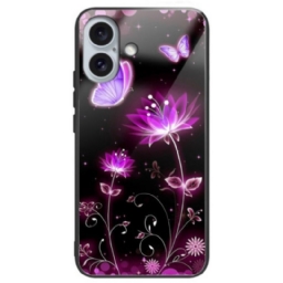 Case iPhone 16 Plus Puhelinkuoret Fluoresoiva Lotus