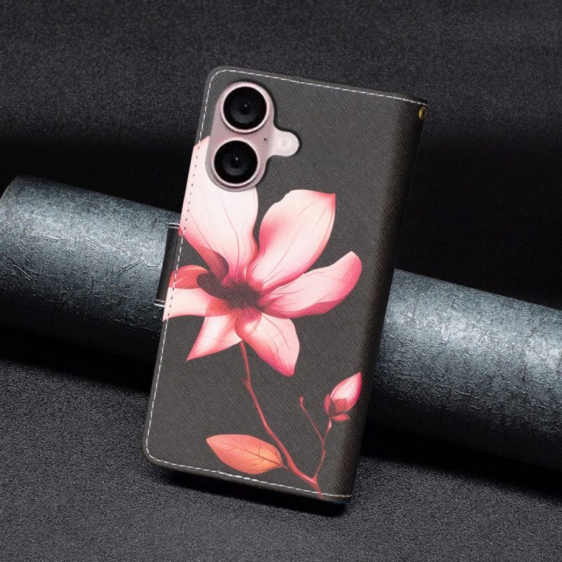 Kotelot iPhone 16 Plus Lotus Strap -lompakko