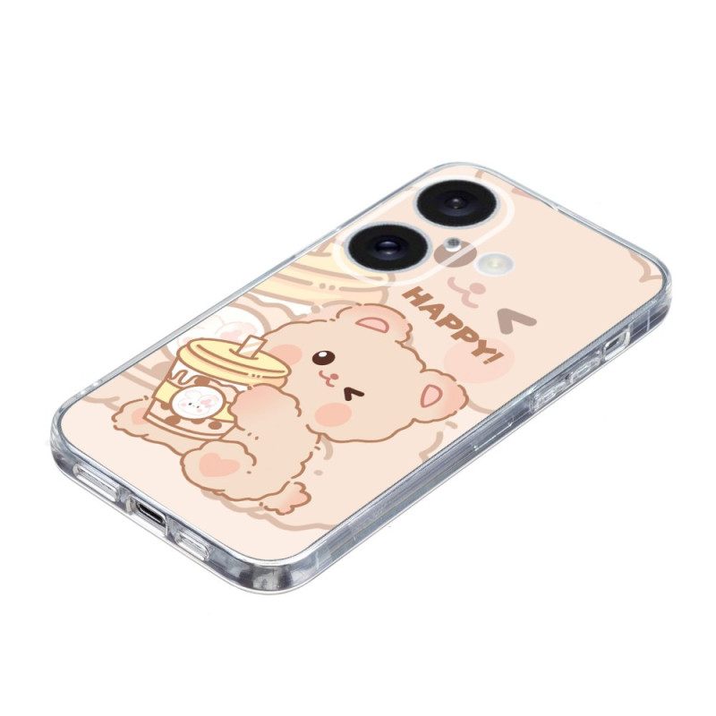 Kuori iPhone 16 Plus Happy Bear Suojakuori