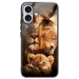 Kuori iPhone 16 Plus Lions Karkaistu Lasi Suojakuori