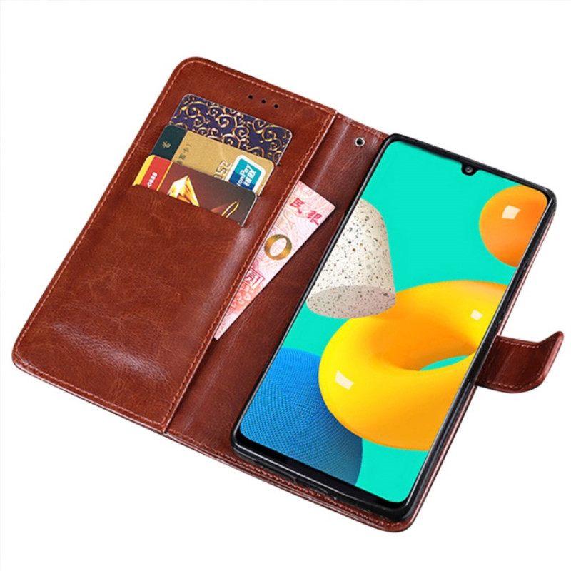 Flip Case Samsung Galaxy M32 Faux Leather Idewei