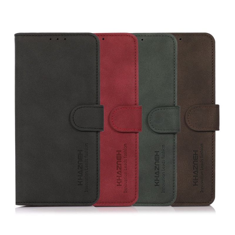 Flip Case Samsung Galaxy M32 Khazneh Texture Leather Effect