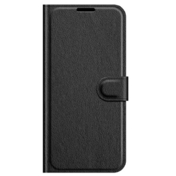 Flip Case Samsung Galaxy M32 Klassinen Litsi-nahkaefekti