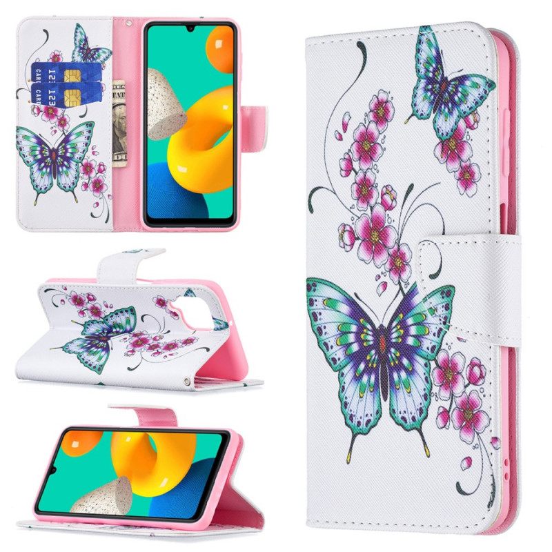 Kotelot Samsung Galaxy M32 Butterflies Kings