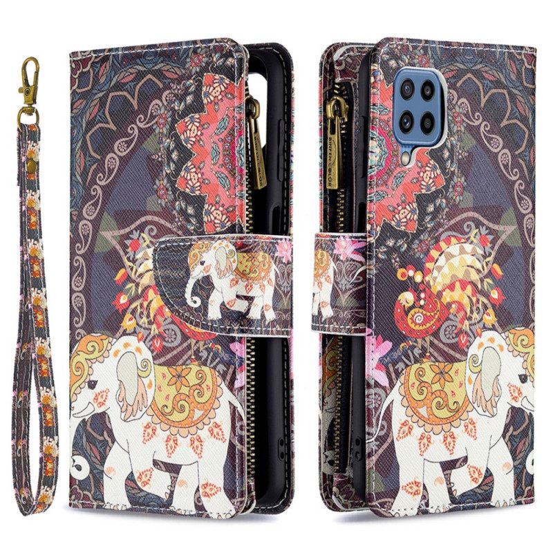 Kotelot Samsung Galaxy M32 Elephant Vetoketjutasku