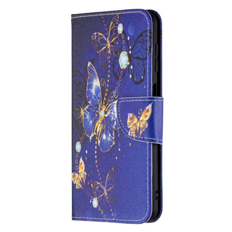 Kotelot Samsung Galaxy M32 Golden Butterflies