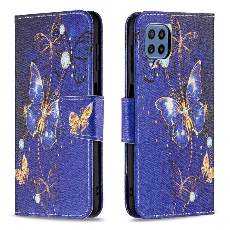 Kotelot Samsung Galaxy M32 Golden Butterflies