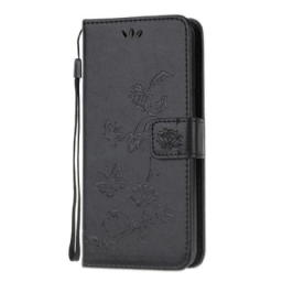 Kotelot Samsung Galaxy M32 Suojaketju Kuori Strap Flowers