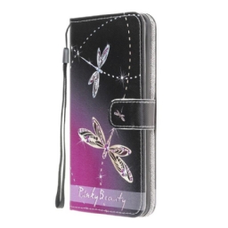 Kotelot Samsung Galaxy M32 Suojaketju Kuori Strappy Dragonflies