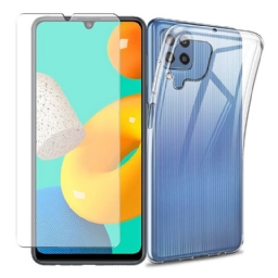 Kuori Samsung Galaxy M32 Combo Ja Karkaistu Lasinäyttö