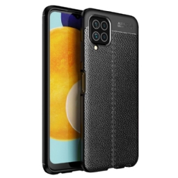 Kuori Samsung Galaxy M32 Double Line Litchi Leather Effect