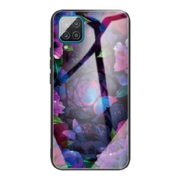 Kuori Samsung Galaxy M32 Tempered Glass Butterflies Variation