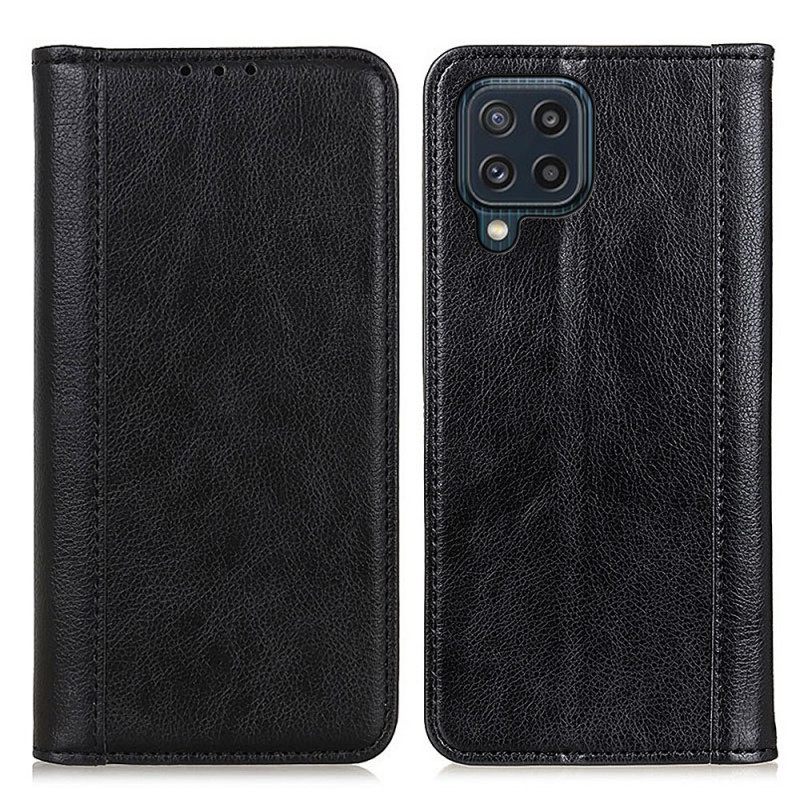 Puhelinkuoret Samsung Galaxy M32 Kotelot Flip Elegance Split Litchi Leather