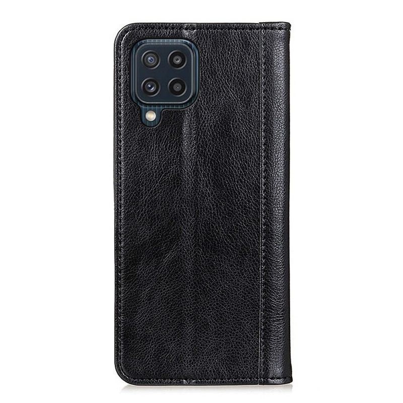 Puhelinkuoret Samsung Galaxy M32 Kotelot Flip Elegance Split Litchi Leather