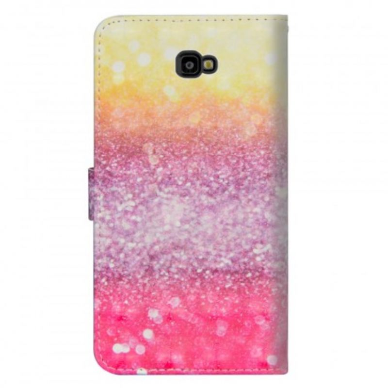 Kotelot Samsung Galaxy J4 Plus Magenta Glitter Gradient