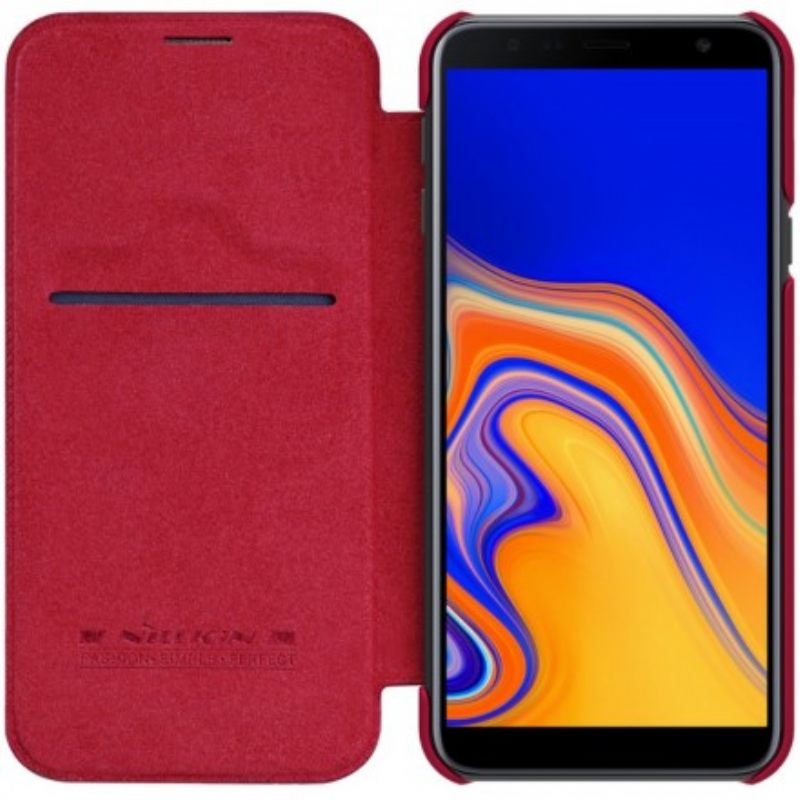 Puhelinkuoret Samsung Galaxy J4 Plus Kotelot Flip Nillkin Qin Sarja