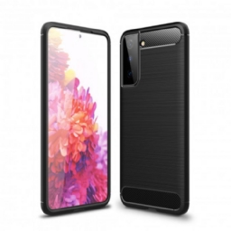 Case Samsung Galaxy S21 Plus 5G Harjattu Hiilikuitu