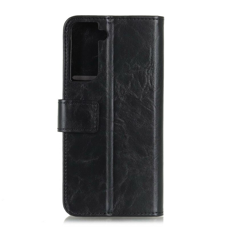 Flip Case Samsung Galaxy S21 Plus 5G Style Leather Elegance Khazneh