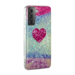 Kuori Samsung Galaxy S21 Plus 5G Glitter Heart