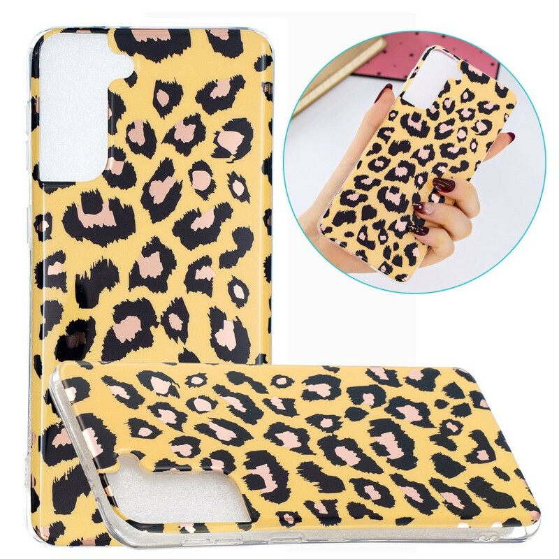 Kuori Samsung Galaxy S21 Plus 5G Leopard Style Marble