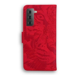 Nahkakotelo Samsung Galaxy S21 Plus 5G Tiger Face Print