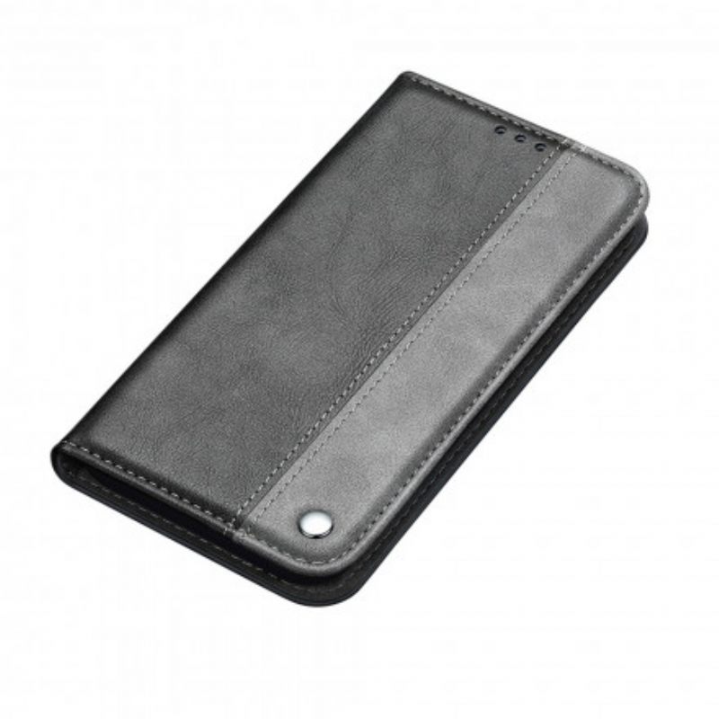 Puhelinkuoret Samsung Galaxy S21 Plus 5G Kotelot Flip Bicolor Leather Effect