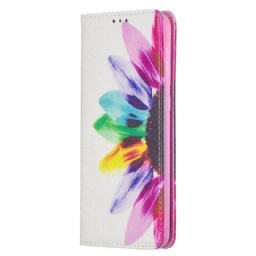 Puhelinkuoret Samsung Galaxy S21 Plus 5G Kotelot Flip Flower Watercolour