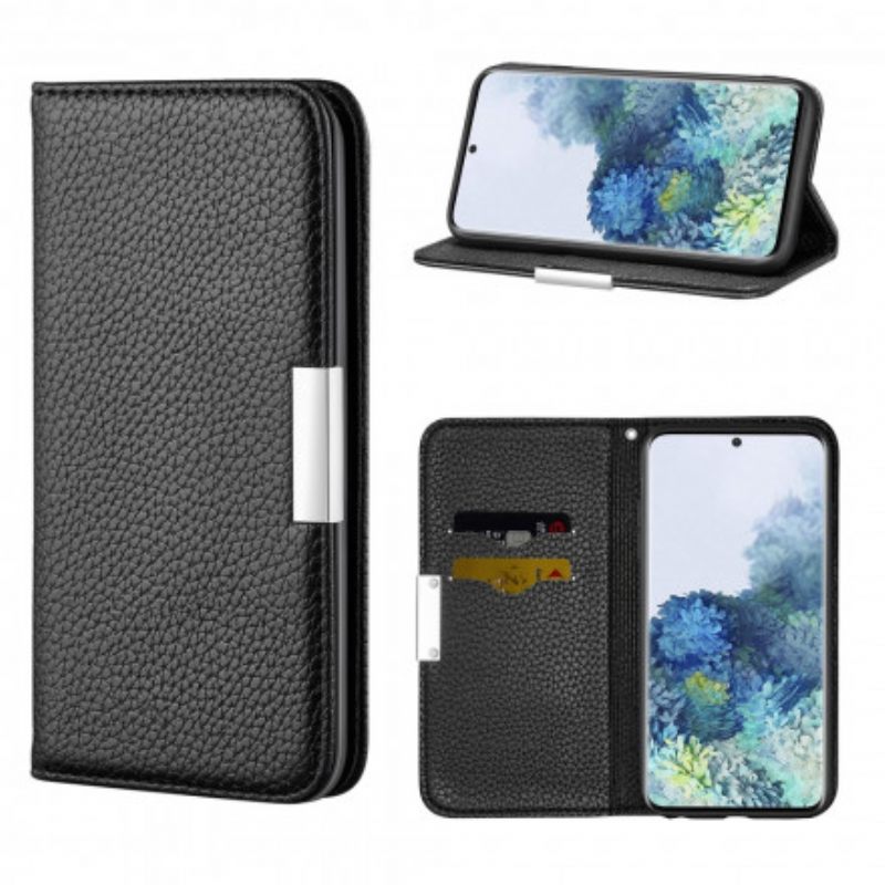 Puhelinkuoret Samsung Galaxy S21 Plus 5G Kotelot Flip Ultra Chic Litchi Faux Leather