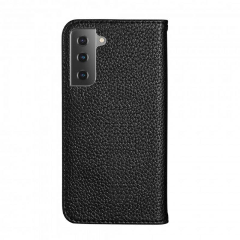 Puhelinkuoret Samsung Galaxy S21 Plus 5G Kotelot Flip Ultra Chic Litchi Faux Leather