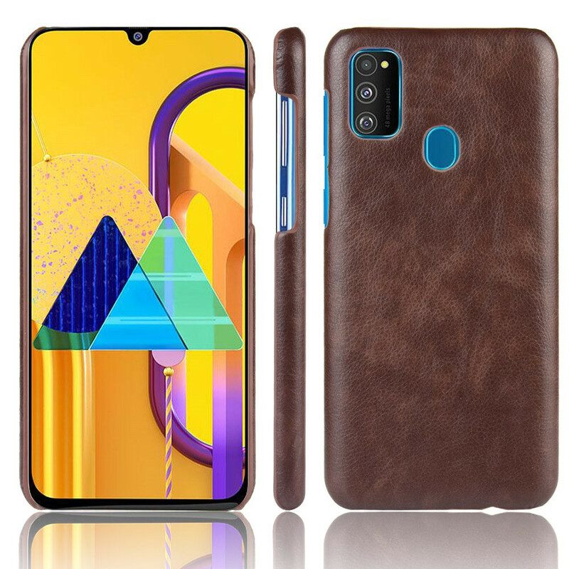 Case Samsung Galaxy M21 Litchin Nahkaefekti