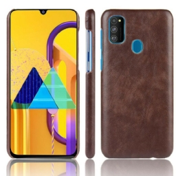 Case Samsung Galaxy M21 Litchin Nahkaefekti