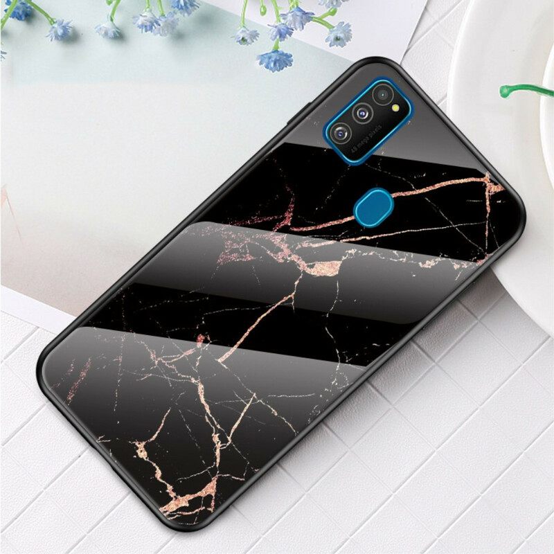 Case Samsung Galaxy M21 Premium Color Tempered Glass