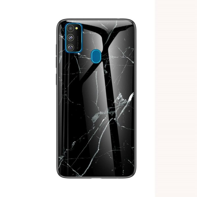 Case Samsung Galaxy M21 Premium Color Tempered Glass