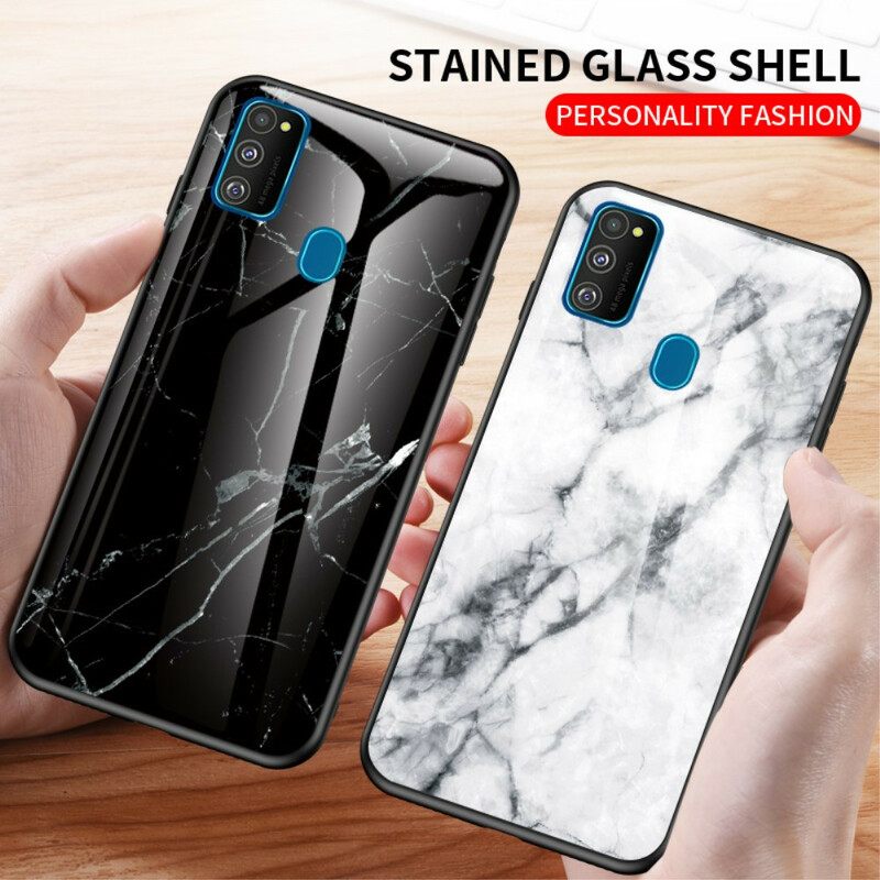 Case Samsung Galaxy M21 Premium Color Tempered Glass