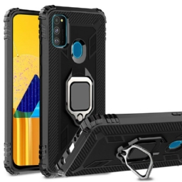 Case Samsung Galaxy M21 Rengas Ja Hiilikuitu