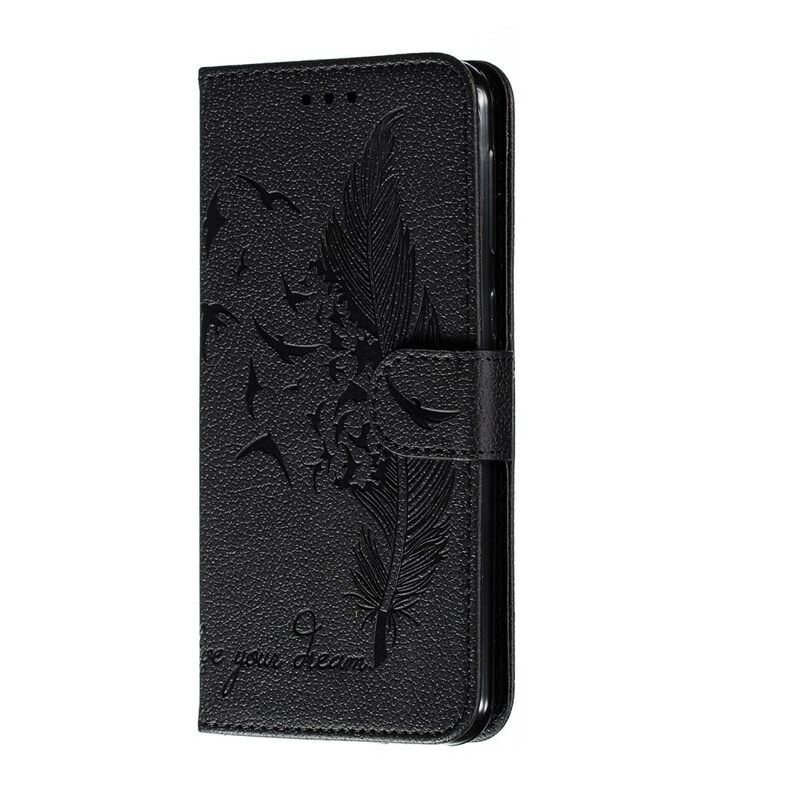 Kotelot Samsung Galaxy M21 Faux Leather Elä Unelmasi