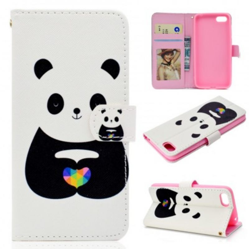 Flip Case Huawei Y5 2018 Panda Love