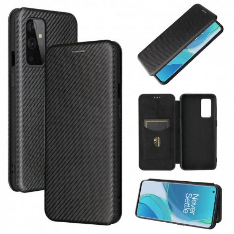 Puhelinkuoret OnePlus 9 Kotelot Flip Silicone Carbon