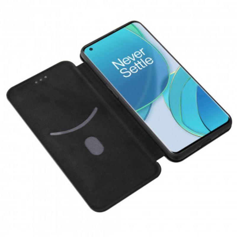 Puhelinkuoret OnePlus 9 Kotelot Flip Silicone Carbon