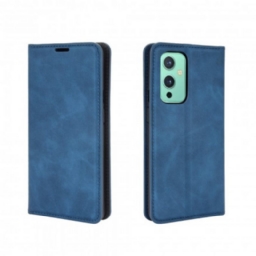 Puhelinkuoret OnePlus 9 Kotelot Flip Silk Soft Leather Effect