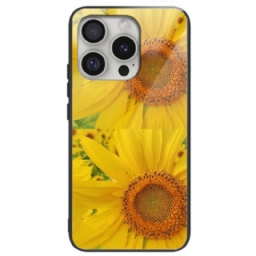 Case iPhone 16 Pro Puhelinkuoret Auringonkukkakarkaistu Lasi